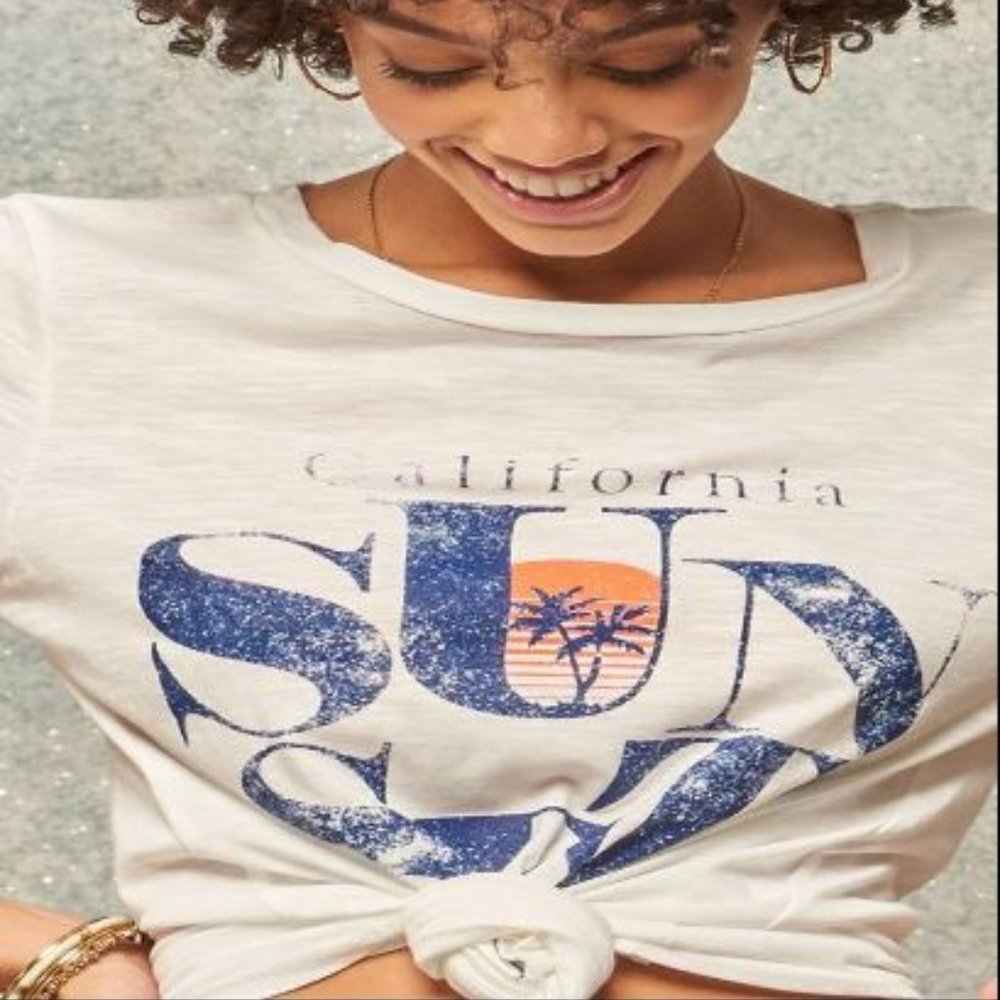 California Sunset Women's Vintage Graphic Tee